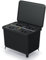 Mülleimer 4er Set 4x 10L Müllbehälter Abfalleimer 40L Mülltrennsystem Müllsammler Set Einsätze Mülltrenner 56,5 x 39 x 41 cm (Schwarz)