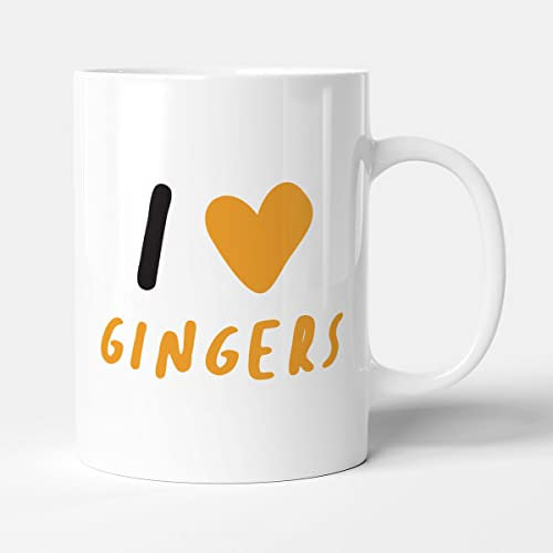 Victorian Printing Co - I Love Gingers - Gift Anniversary Mug, Ceramic, 11fl.oz.