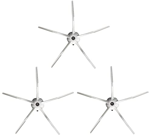 BiOHY Seitenbürste kompatibel mit Roborock S7 Serie in weiß (3er-Set) | Wischroboter Zubehör | Bürste für Fliesen, Parkett & PVC | S7, S7+, S7 MaxV, S7 MaxV Plus, S7 MaxV Ultra | Ersatzteile