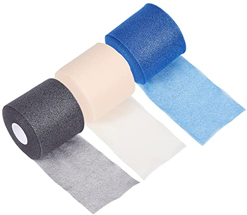 GORGECRAFT 3 Rollen X 30 Yds Athletic Sports Pre Wrap Tape Tan Pre Wrap 2.75 Wickelband Schwamm Underwrap Bandagen Für Haare Handgelenke Sport Ellbogen Knie Knöchel Fahrradgriff Zubehör