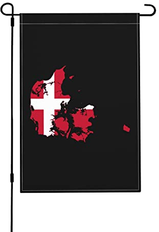 Flagge Karte von Dänemark Hängender Wimpel Premium Wimpelkette Banner Flaggen Langlebige Flagge für Hofdekorationen Hochzeit, 70 x 102 cm