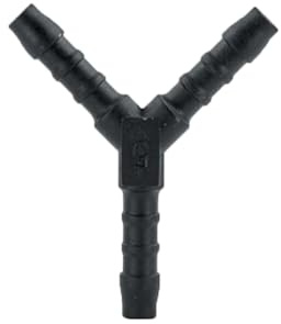 UKCABLE-TIES 2X Y-Piece Splitter Connector Hose Tube Pipe 3-Way Fuel Air Water Pipe Connector Joiner (Size: 5mm - (PJ36))