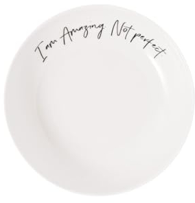 Villeroy & Boch - Statement, Assiette Creuse « Amazing Not Perfect », ⌀18 Cm, Porcelaine Premium, Blanc