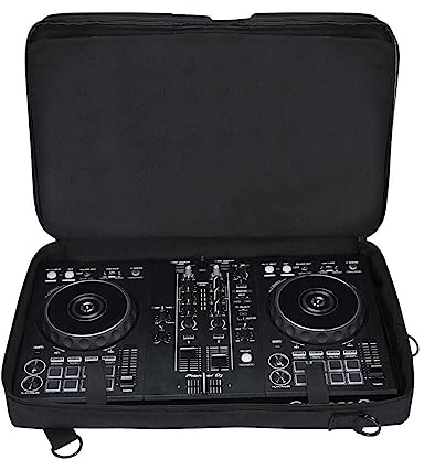Meijunter DJ Controller Storage Case DJ Mixer Portable Protective Bag Compatible with Pioneer DDJ-400/DDJ-FLX4/DDJ-SB3/Roland DJ-202