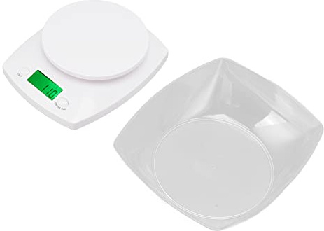 Balance De Cuisine Numérique Multifonctionnelle, Balance De Poids Alimentaire De 11 Lb – Parfaite Pour la Cuisine, la Pâtisserie Et le Pesage Postal, Livrée Avec Bol De Protection Et écran