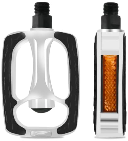 1 Par Pedales de Bicicleta,Pedales Bicicleta Carretera,Pedales Bicicleta Montaña,con Tablero Anti -Luces,Utilizado para Bicicletas Urbanas, Ruedas Pequeñas,Carreras de Autos,Autos de Montaña