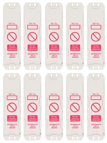 Fockety Scaffold Status Holder and Tags, 10Pcs, Scaffolding Safety Inspection Tags