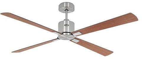 CasaFan Deckenventilator mit WLAN, ECO CONCEPT 921561W, 152 cm, gebürstetes Chrom, Walnuss oder Kirsche