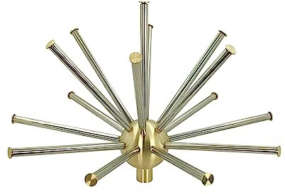 A5GOLD Cabezales de boquilla de fuente multirama ajustables, boquillas esféricas, boquilla de diente de león, accesorios de fuente de paisaje cuadrado de parque FN05 (1 pulgada - DN25)