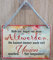 Hängeschild Schild 16x11cm - hab nie Angst vor dem Altwerden du kannst immer noch viel Unsinn machen - nur langsamer Geburtstag Geschenk