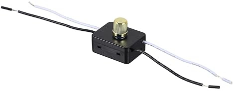 WOONEKY 1Stk Drehschalter Dimmer für Tischlampe Zubehör für Tischleuchten Lichtdimmer LED-Dimmer LED Tischlampe Dimmer Schalter Tischlampe Ersatzteil Tischlampenknopf Ersatzknopf Plastik