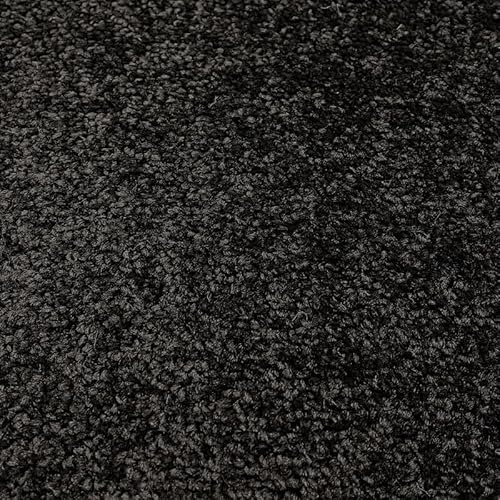 Tuda Carpets | Imperial 6.5mm Pile Budget Carpet with Felt Backing, 8.5mm Total Height | Onyx Black (78) - 4m x 6.5m (13ft1 x 21ft3)