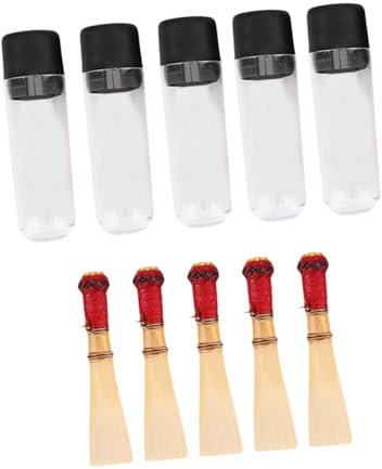 Dickly 5-teiliges Teilrohr, Korkrohr, Zubehör, Teile, Oboen-Zubehör, professionell für Anfänger, tragbare Oboenrohre