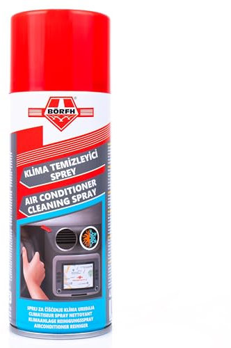 BÖRFH Air Conditioner Cleaning Spray 400ml Climate system maintenance - Air Conditioner Foam Coil Cleaner - Multipurpose Rinse Free Foaming Cleaner Spray