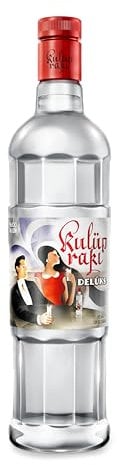 Kulüp Rakı Delüks 70cl │ 45% ABV, Distilled from 100% Fresh Anatolian Grapes│From the First Rakı of Republic of Türkiye | Rich yet Mellow Flavour | Award-Winning Aniseed Spirit | Made in Türkiye