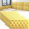 QTQHOME 3D-Anti-Kollisions-Wandpolsterung für Schlafzimmer, abziehen und aufkleben, selbstklebendes Wandkissen, gepolstertes Kopfteil, Dekoration für Kinderzimmer, Wohnzimmer (35,1 x 69,8 cm, 8 Stück