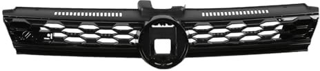 Haube Mesh Kühlergrill Für VW Für Golf 7 MK7.5 Facelift 2017 2018 2019 2020 Schwarz Glänzender Kühlergrill Ersatz-Sechskantgrill Autozubehör(Schwarz)