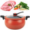 Micro Pressure Cooker Fast Cooking Cookware, Mini Pressure Cooker, Large Capacity Multifunctional Non-Stick 28cm Diameter, For Gas, Induction, Electric Stoves(B: orange)