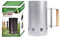 CHICIRIS Rapid Fire Starter Peut Démarrer à Feu Rapide Bodet Fast Ignition Bucket en Acier Inoxydable Chigne de Cheminée avec Entrée de Vent pour Le Barbecue Extérieur Camping (White)