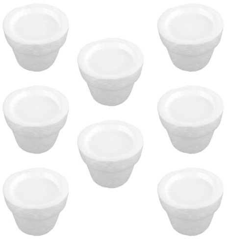 Uonlytech 8pcs Foam Flower Pot Insert DIY Craft for Floral Arrangement Tools Artificial Floral Flower Pots Decoration