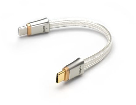 dd HiFi TC19CC (Comet) Digitales Signalkabel Pure Silver USB-C auf USB-C OTG 10cm Kabel, Vieradriges Paralleldesign