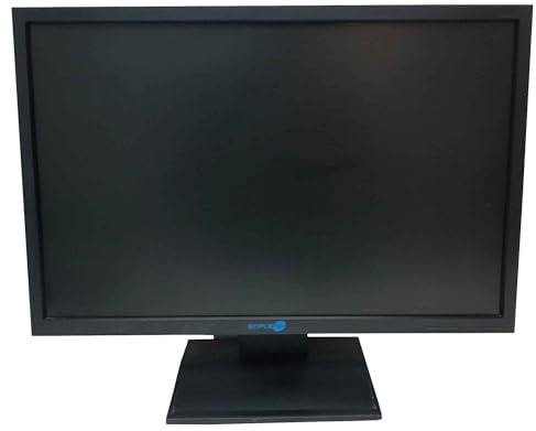 SIMPLETEK – 22 LCD TFT 16:10 Widescreen Monitor | Wandmontage | Ideal für Büro und Zuhause | VGA DVI | Mit Standfuß (Generalüberholt)