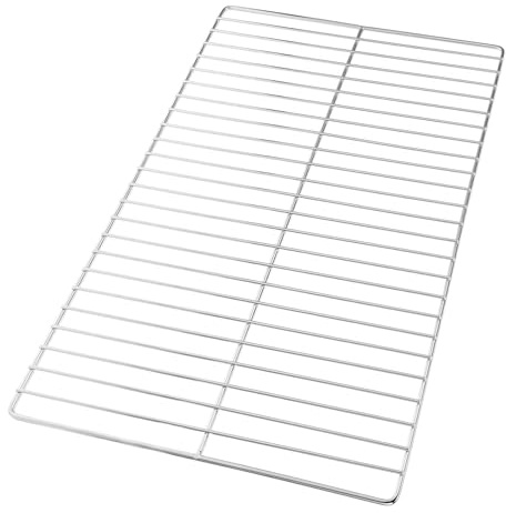 Levemolo Grillrost aus Edelstahl 1/1 Robustes Grillnetz für Campingkocher und Außengrill Vielseitiges Bbq Gitterrost für Fleisch Gemüse und Fisch