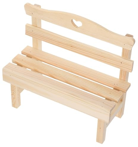 Verandastuhl Figur Miniatur Bankstütze Holzbank Raumschmuck Khaki