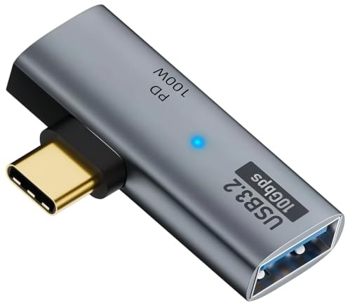 Adaptador Divisor OTG USB 1 a 2 para iPhone 15 para Samsung S22 S23 | Convertidor OTG USB 3.2 10Gbps, Adaptador OTG con PD 100W para MacBook Tablets