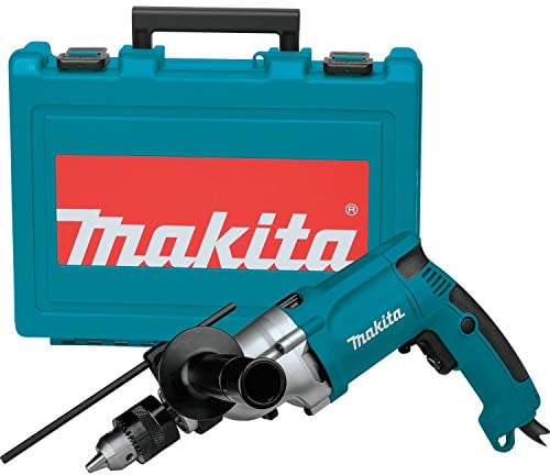Makita HP2050 Trapano a Percussione 3/4 con 2 velocità (0-1,200 & 0-2,900 RPM), 6.6 AMP, Tipo di spina A