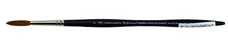Winsor & Newton Artists Pinceau Aquarelle Martre Kolinsky Rond Pointe N°7