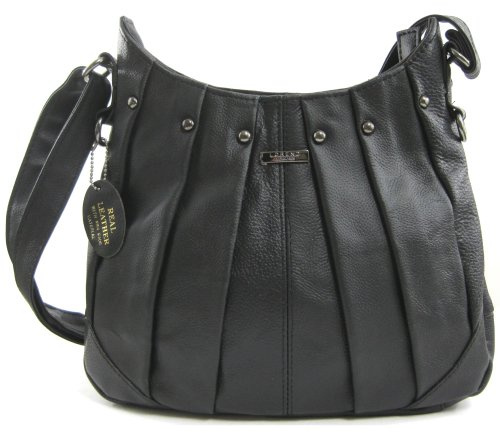 On Trend Damen Leder Handtasche Tasche Neuester Stil - Schwarz, Braun, Hellbraun oder Rot