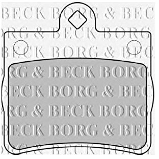 Borg & Beck BBP1668 Rear Brake Pads To Fit Mercedes C Class 93-