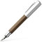 Faber-Castell 147580 - Füllfederhalter Ondoro Räuchereiche, Feder: M, Schaftfarbe: braun
