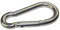KAMERO 10 Stück Edelstahl V4A, Karabinerhaken 5x50mm, rostfrei, Karabiner, Schnapper,