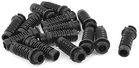 Sourcingmap Rubber Strain Relief Cord Boot Protector Cable Sleeve 38x12x8mm 15pcs