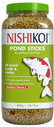 Nishikoi Pond Sticks Complete Food for Koi and Pond Fish - 800g