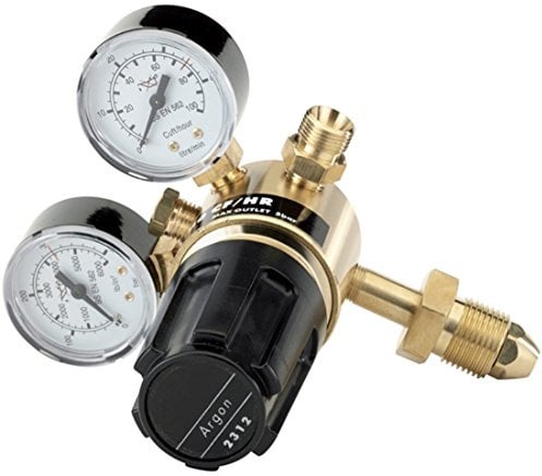 Draper 43320 Druckminderer für Gasflaschen mit 2 Anzeigen, 230 bar