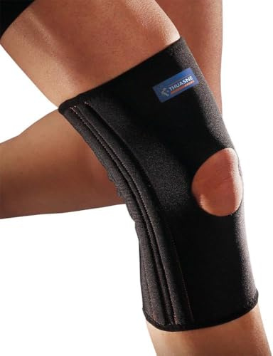 Thuasne Sport - Kniebandage - Instabiles oder schmerzhaftes Knie - Begrenzung des Wärmeverlusts* - Stützindex 2/3 - CE Medizinisches Gerät - Größe S