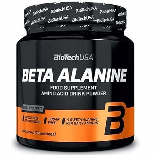 BioTechUSA Beta-Alanine Pulver | Carnosin-Boost | Ideal für Sportler & Bodybuilder | Zuckerfrei | 300 g | ohne Geschmack
