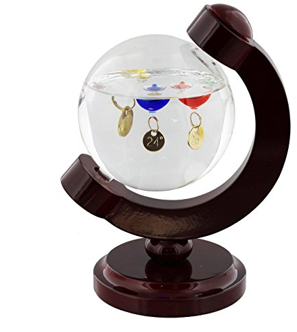 Wm Widdop Galileo Thermometer, Globus-Stil, Heimdekoration