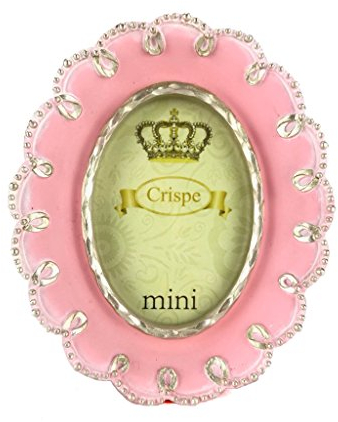 Crispe Bilderrahmen Segesta im Antik-Look in Pink mit antiksilbernen Verzierungen Größe 10,6 x 12,8 x 2,5 cm - Bildmaß 6 x 9 cm Rahmen Bild Foto Barock
