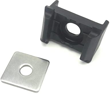 20x Befestigungset Klemmplatte + Auflagebock Doppelstabmatten Zaun Klemme 9 mm Normal Anthrazit