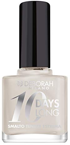 DEBORAH Smalto 10 Days Long 21, Pearly white, 1 Unità, Confezione da 1