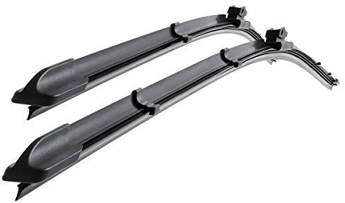 Mossa Balai d'essuie-glace de pare-brise adaptés pour Citroen C4 I (11.2004-09.2010) montage inverse de l'adaptateur (du coté passager) - essuie-glace pour lunette avant - balais plat