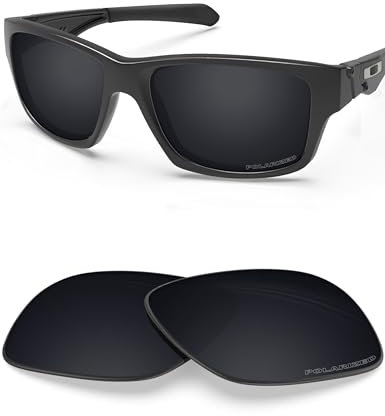 BlazerBuck Anti-salz Polarisierte Ersatzgläser für Oakley Jupiter Squared OO9135 - Schwarz