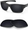 BlazerBuck Anti-salz Polarisierte Ersatzgläser für Oakley Jupiter Squared OO9135 - Schwarz