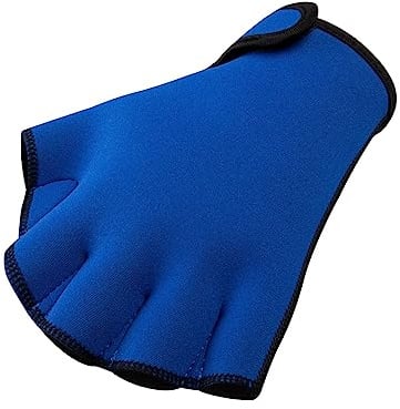 FitsT4 Sports Webbed Swim Gloves Water Resistance Aerobics Aqua Gloves