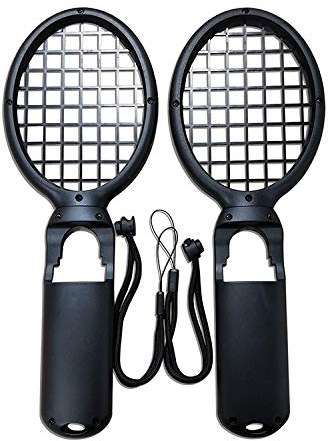OSTENT 2er Pack Tennisschlägergriff Controller Halter für Nintendo Switch Joy-Con Farbe Schwarz
