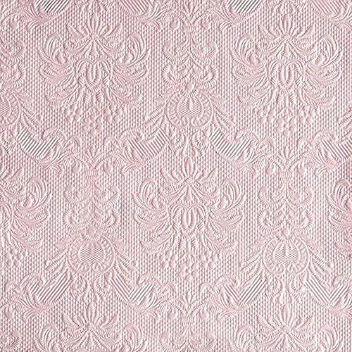 Set Ambiente 60 Stück Elegance Dinner Serviette - geprägt - 40 x 40 cm - pearl pink pearl rosa